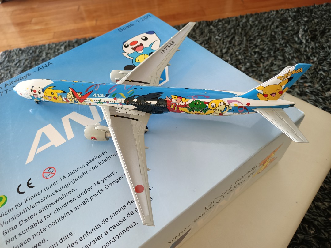 ANA B777 Pokemon aircraft. 1:200 scale diecast, Hobbies & Toys