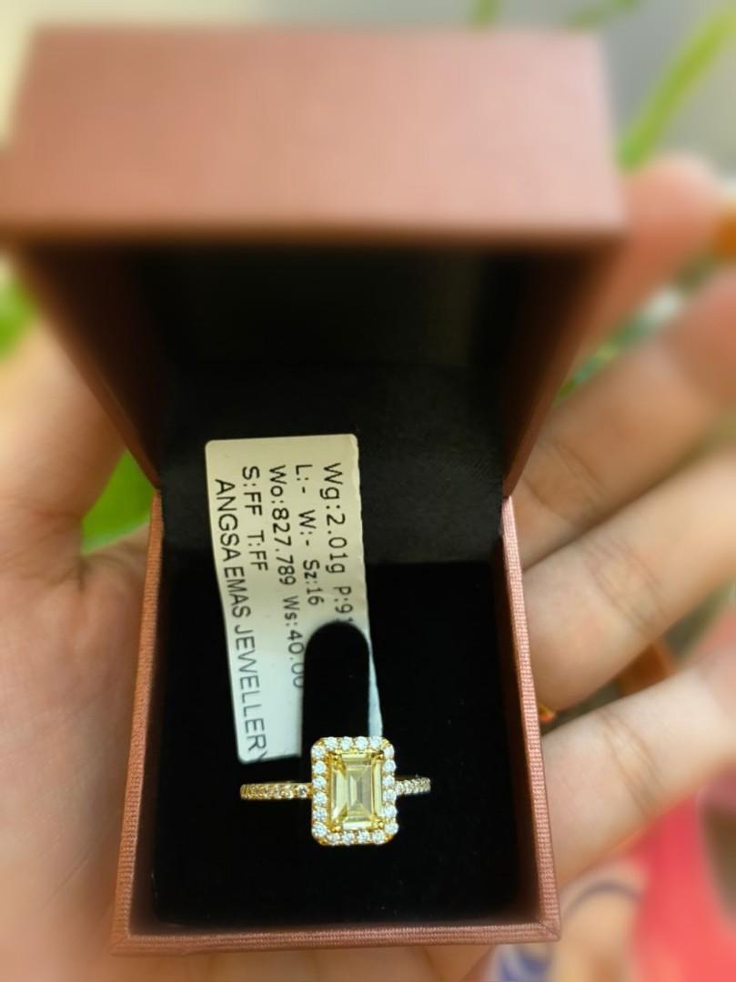 Angsa Emas Cincin Permata Women S Fashion Jewellery On Carousell