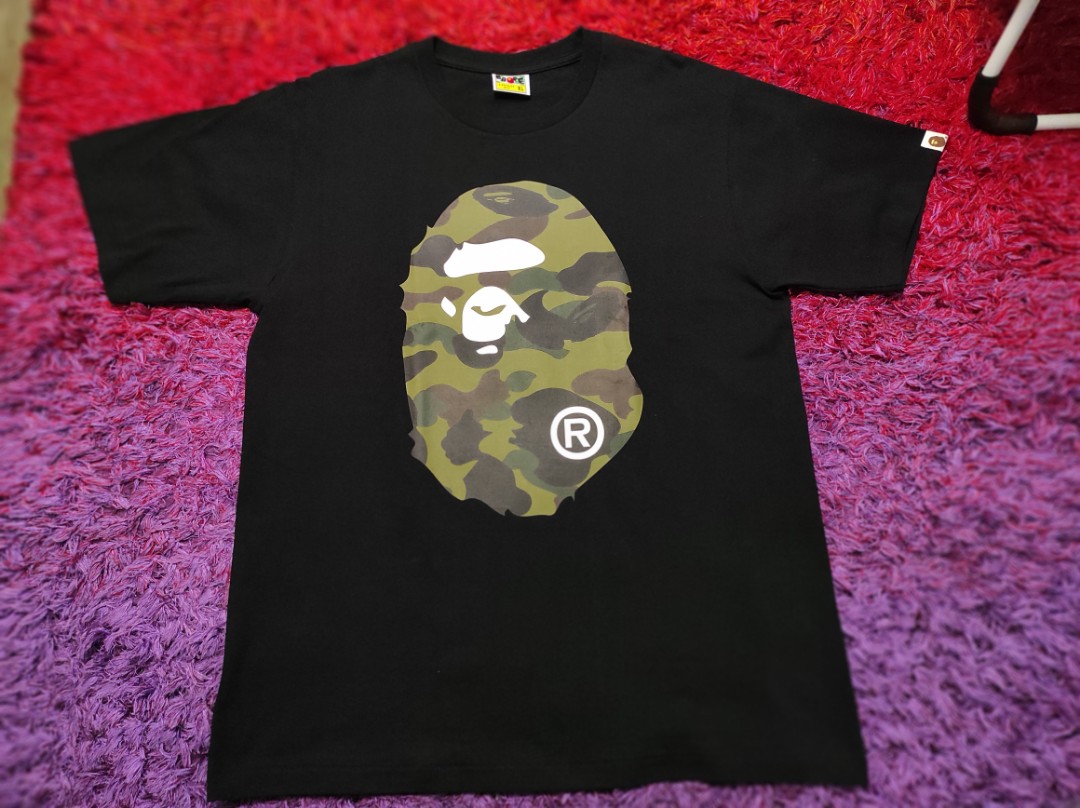 black and green bape shirt