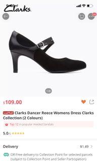 BN without box Clarks black heels