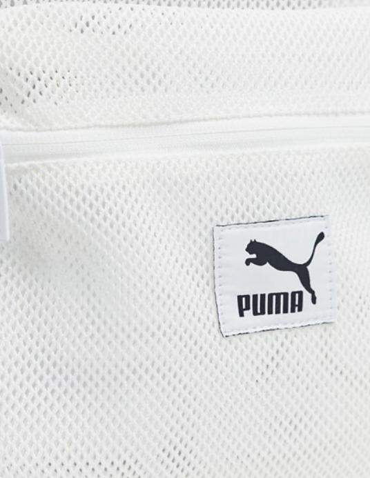 [Brand NEW] Puma mesh backpack in white, Women's Fashion, Bags