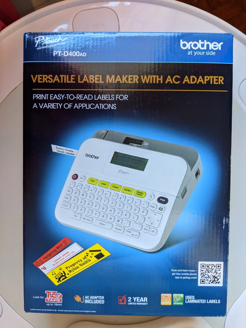 Brother PTD400 AD Label Maker, Computers & Tech, Printers, Scanners
