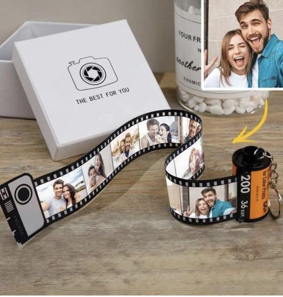 Photo Keychain Personal Film Roll Keyring Custom Camera Camera Roll Keychain Mini Camera Personal Film