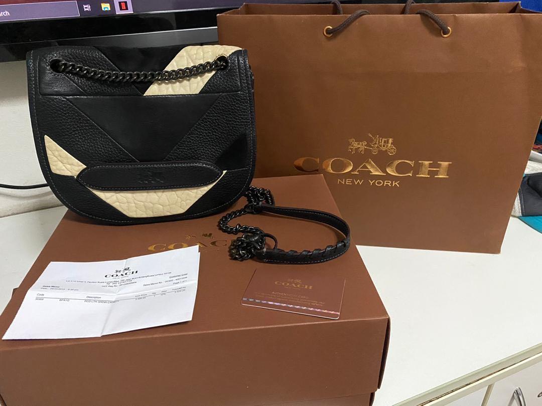 coach shadow patchwork leather crossbody bag