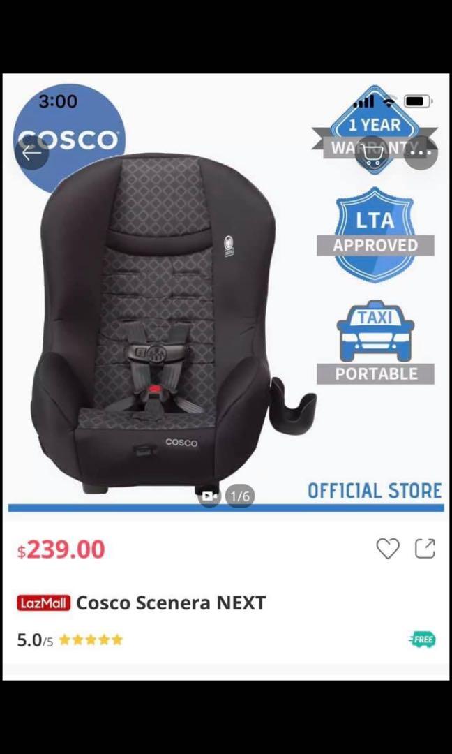 Cosco scenera car seat, Babies & Kids, Going Out, Car Seats on Carousell