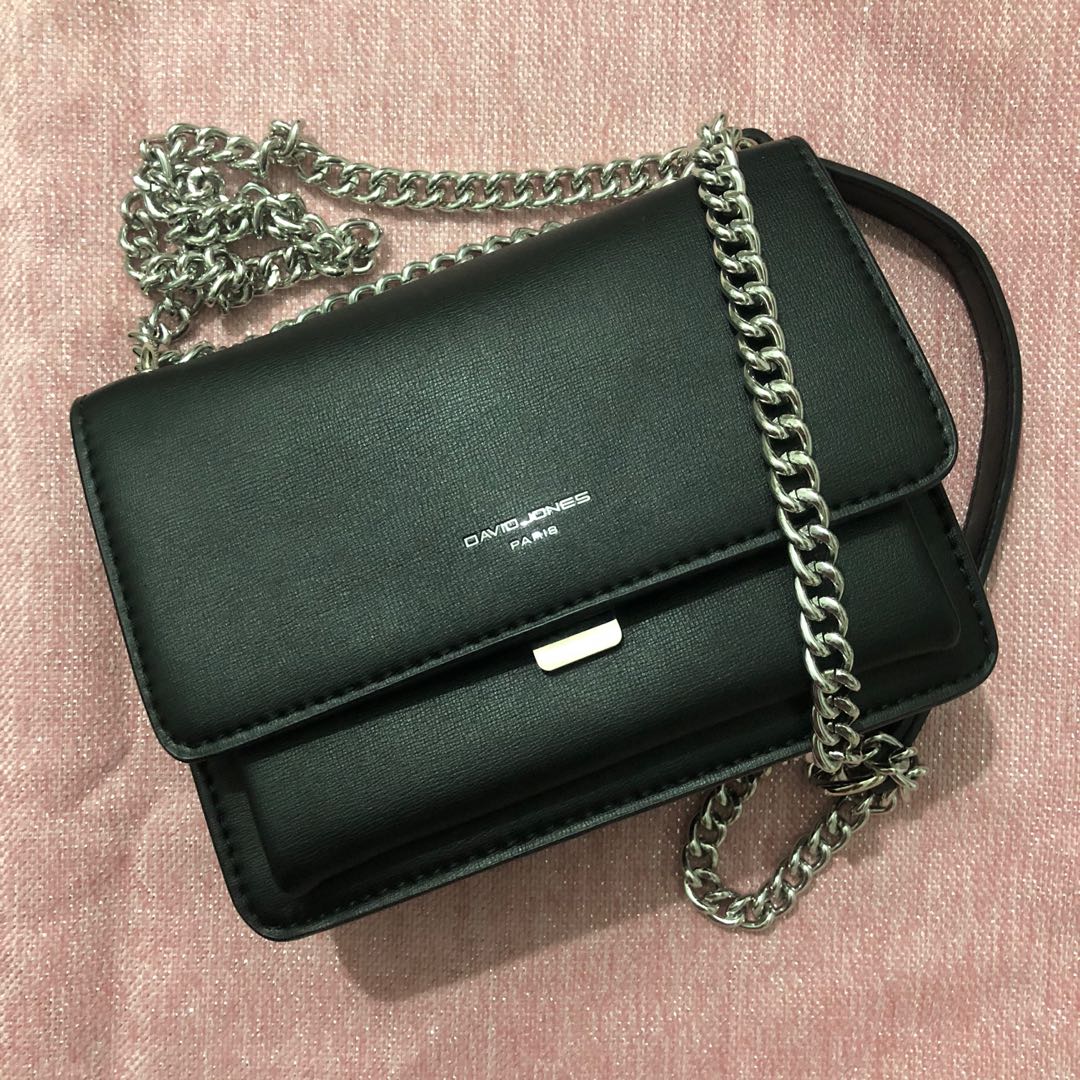 Authentic David Jones Paris chain sling bag, Women's Fashion, Bags &  Wallets, Shoulder Bags on Carousell