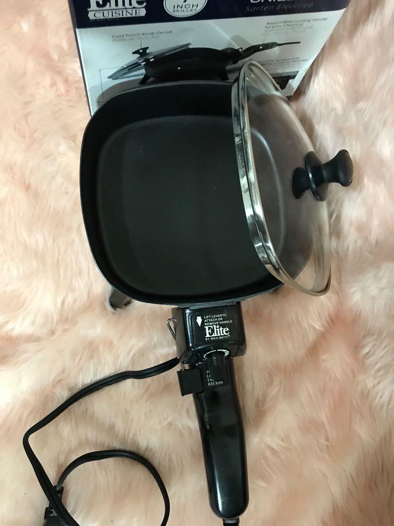 Electric skillet (Category: Cookware & Accessories) located in Las Pinas. Submitted by sabeli8 (Listing ID 1049900186, Image 3). Description: > 110 volts, bought in US > used only once > RFS- decluttering.