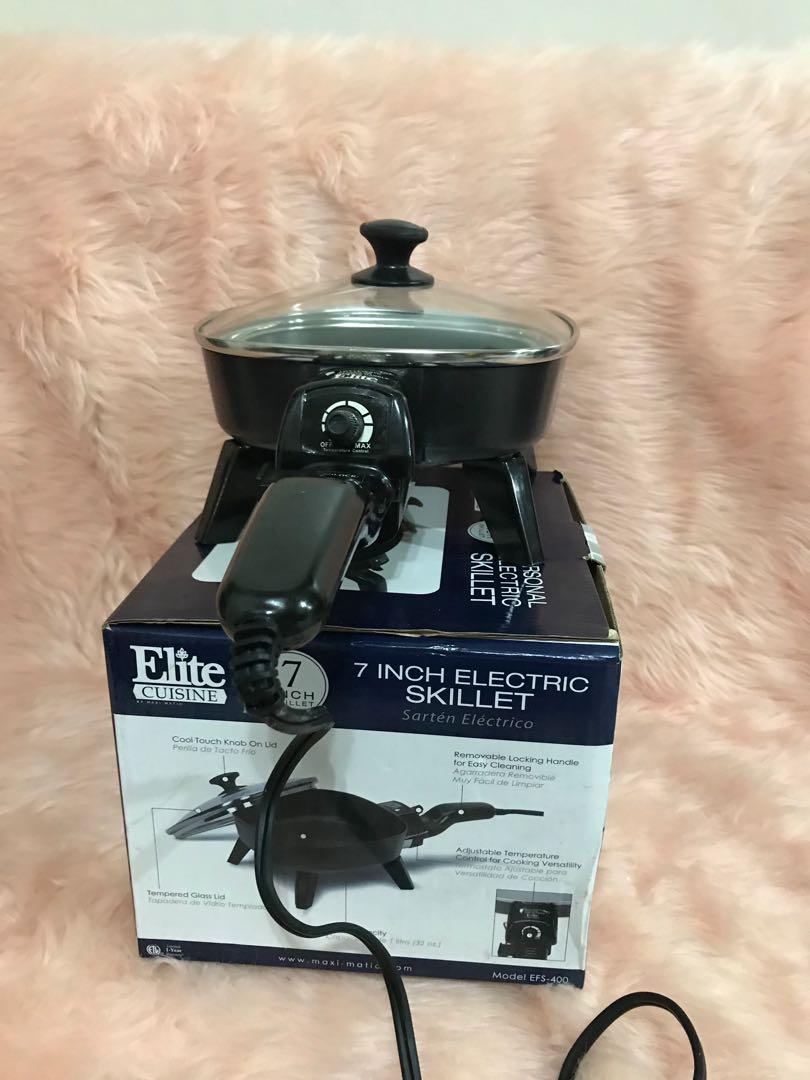 Electric skillet (Category: Cookware & Accessories) located in Las Pinas. Submitted by sabeli8 (Listing ID 1049900186, Image 2). Description: > 110 volts, bought in US > used only once > RFS- decluttering.