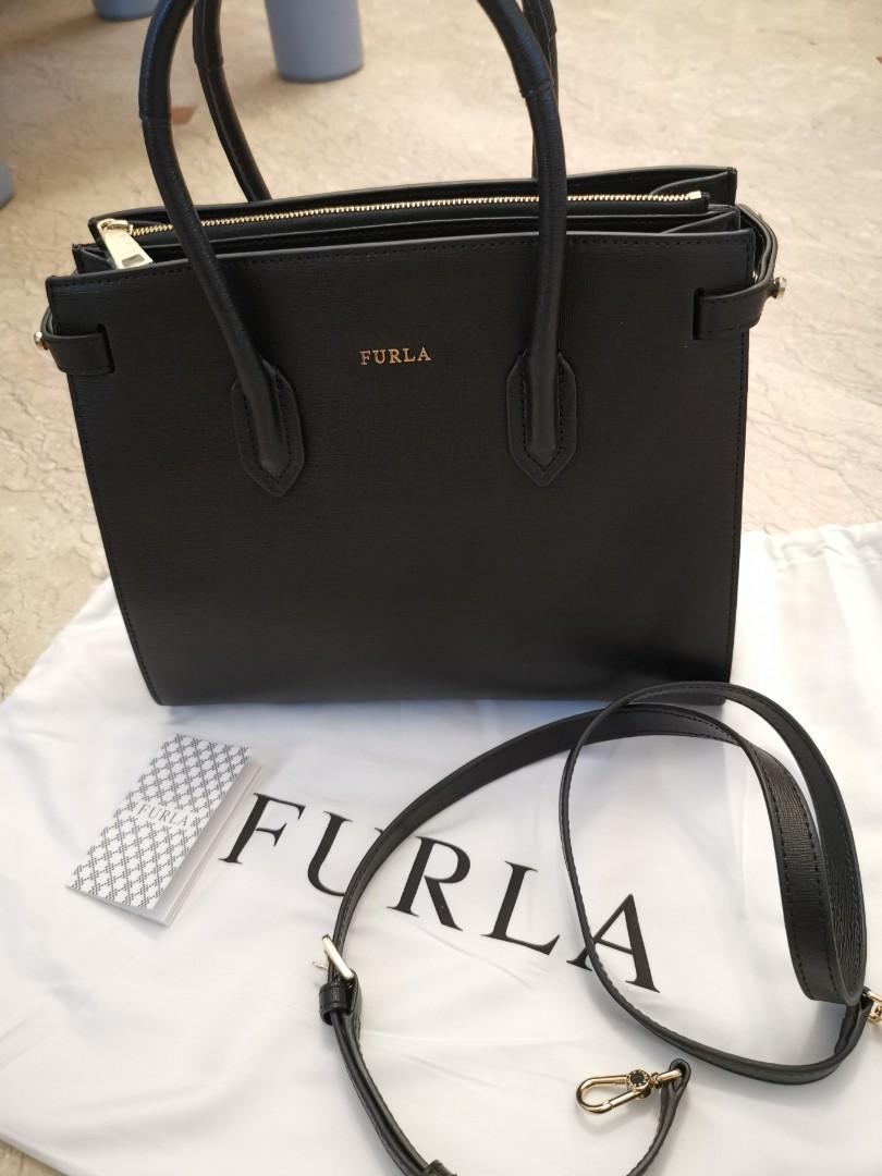Furla pin tote bag outlet