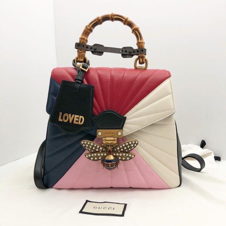 Gucci queen margaret hot sale quilted leather backpack