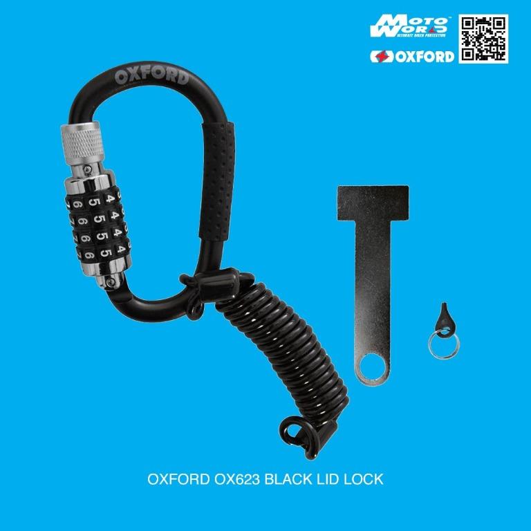 Helmet Carabiner Lock Motorcycle Lidlock by Oxford OX623, Motorcycles