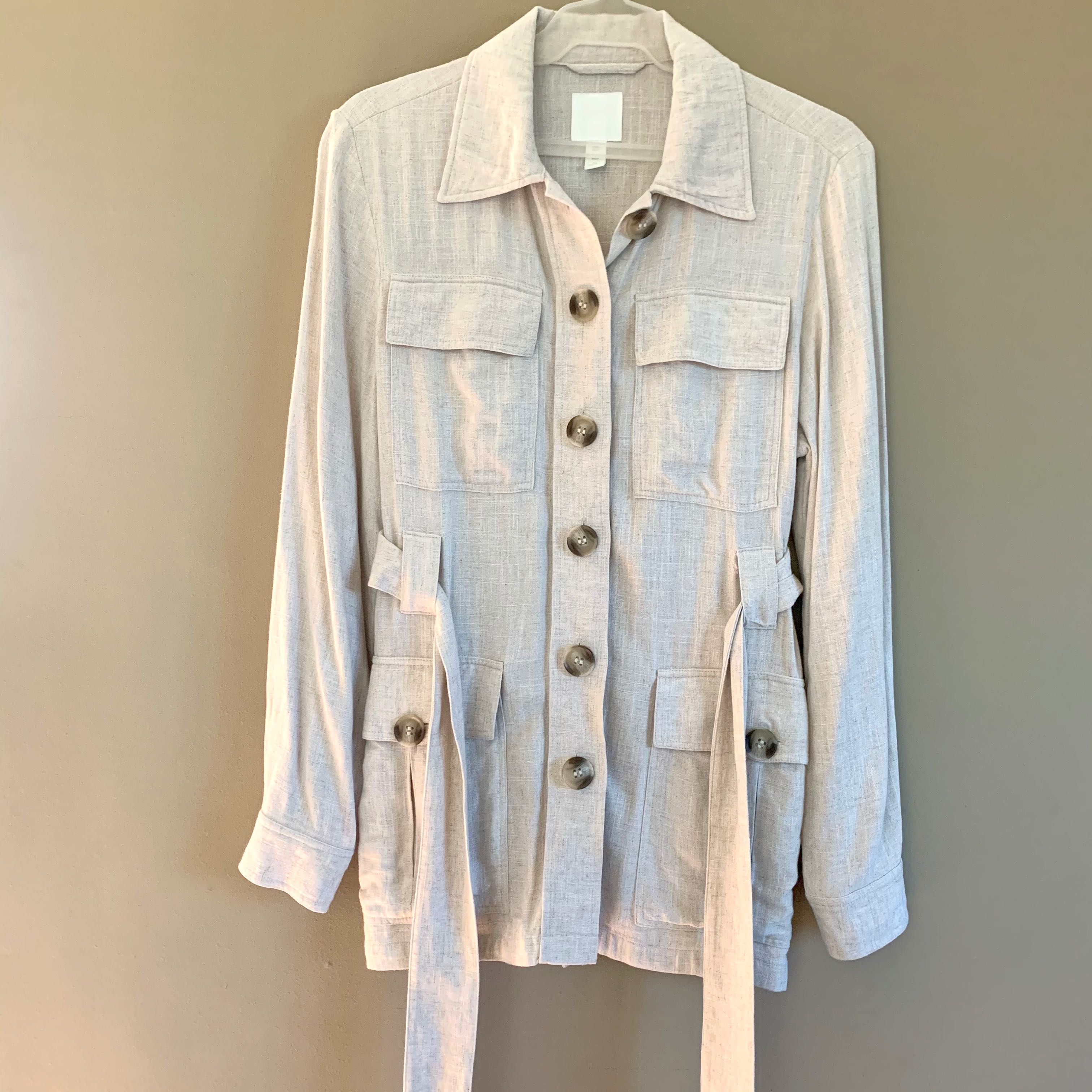 h&m oversized utility jacket