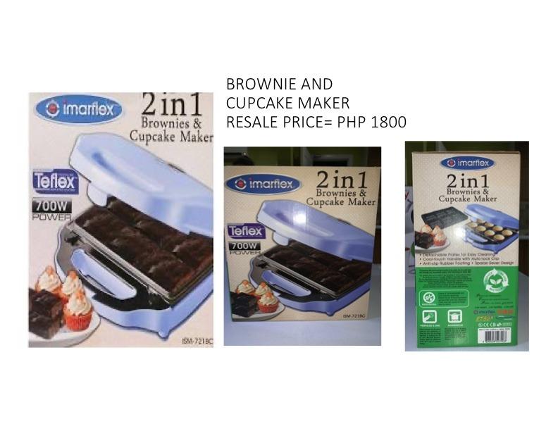 BROWNIE AND CUPCAKE MAKER (Category: Bakeware) located in Paranaque City. Submitted by crownegem (Listing ID 1049961770, Image 1). Description: IMARFLEX BROWNIE AND CUPCAKE MAKER.