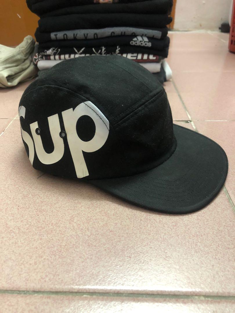Legit Supreme side 5 Panel camp cap Men s Fashion Watches