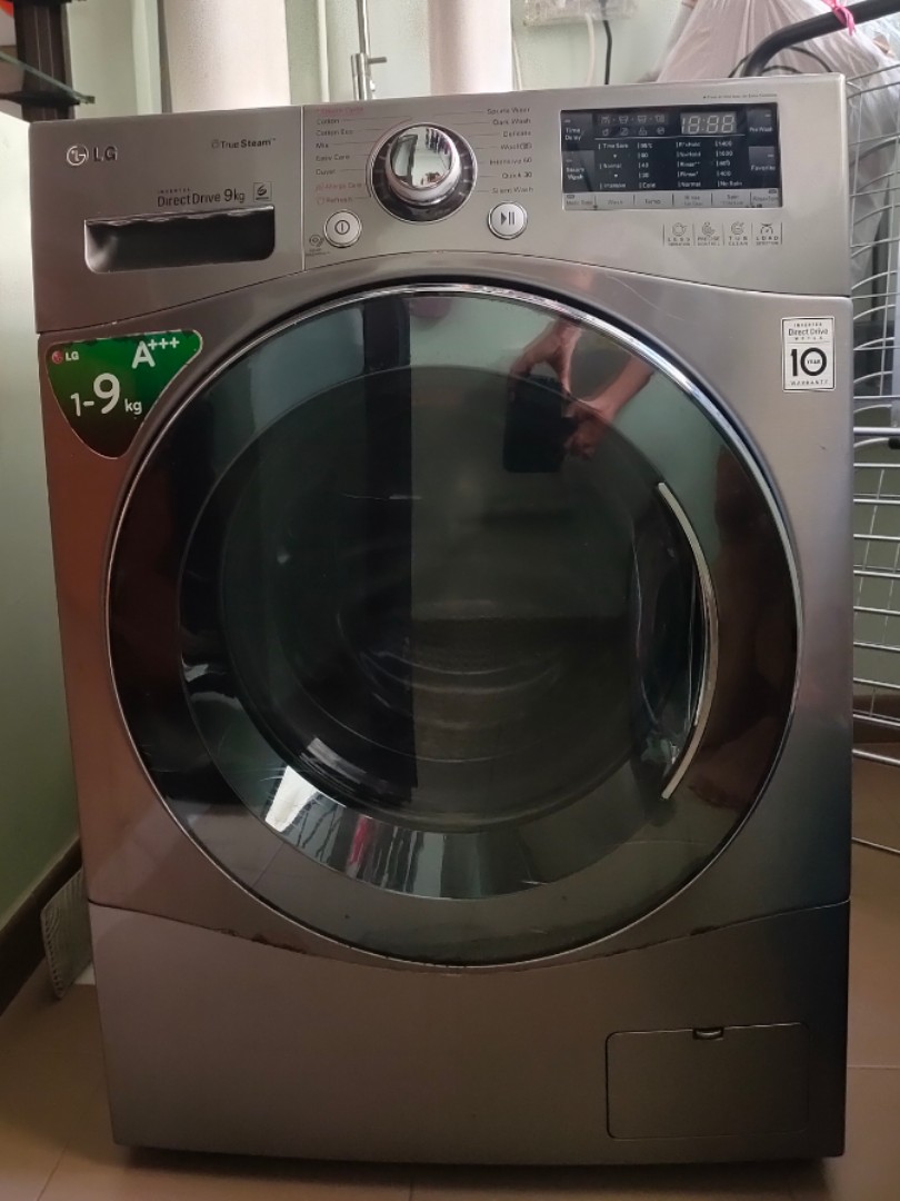 LG Direct Drive 9 kg Front Load washing machine, TV & Home Appliances