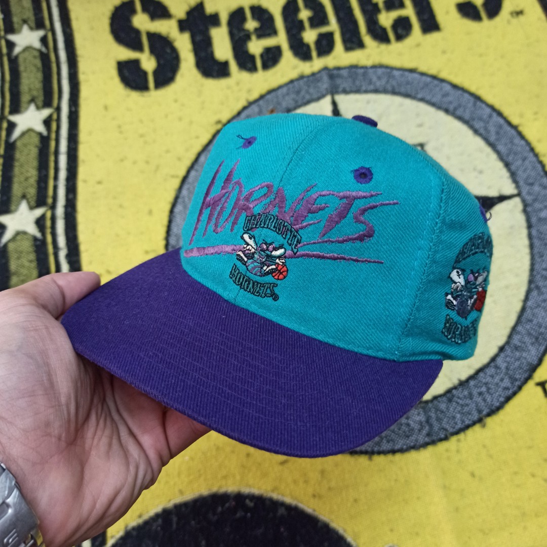 Charlotte Hornets '47 Brand MVP NBA Team Logo OSFM Strapback Hat Cap NEW