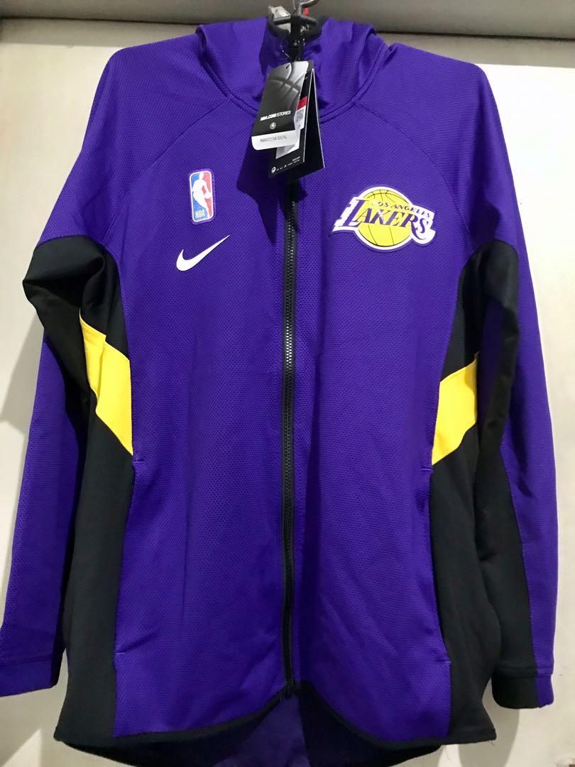 Nike+NBA+La+Lakers+Therma+Flex+Showtime+Hoodie+Cn4034+504+Jacket+Lebron+Kobe+L  for sale online