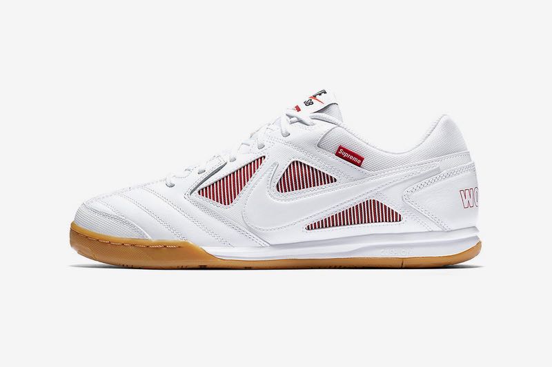 NIKE SB GATO Supreme white red Women s Fashion Footwear