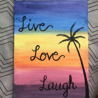 Handmade Painting with a quote