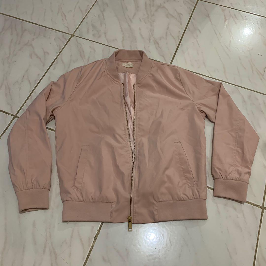 Penshoppe bomber cheap jacket pink