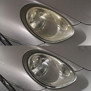Porsche Boxster Headlight Restoration Polish