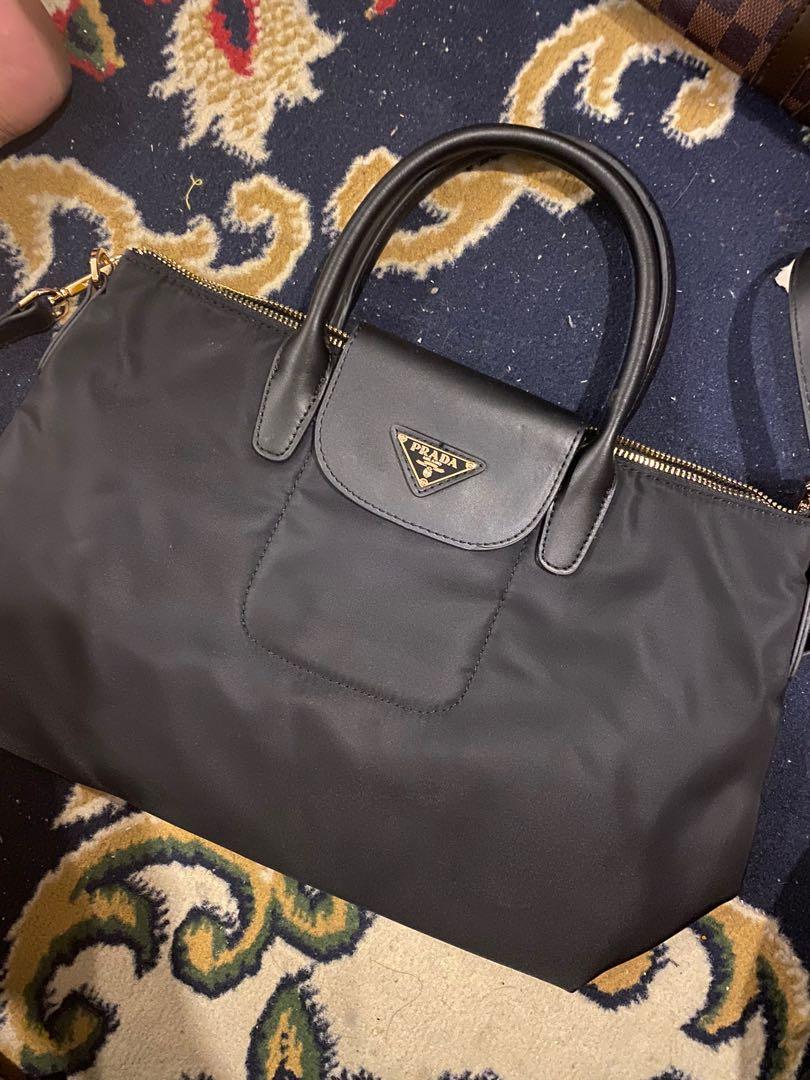 Prada nylon two way bag
