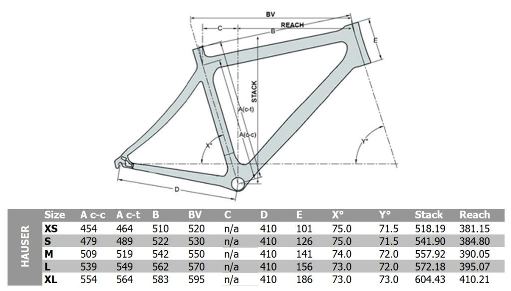 Prorace hauser sales disc carbon frameset