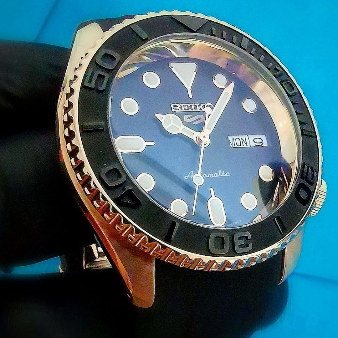 Seiko SKX007 Rose gold yatch master mod, Men's Fashion, Watches &  Accessories, Watches on Carousell
