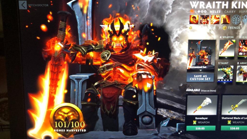 Selling Wk Dota 2 Crimson Unbroken Fealty Wraith King Toys Games Video Gaming In Game Products On Carousell Remains of the dreadknight set. selling wk dota 2 crimson unbroken