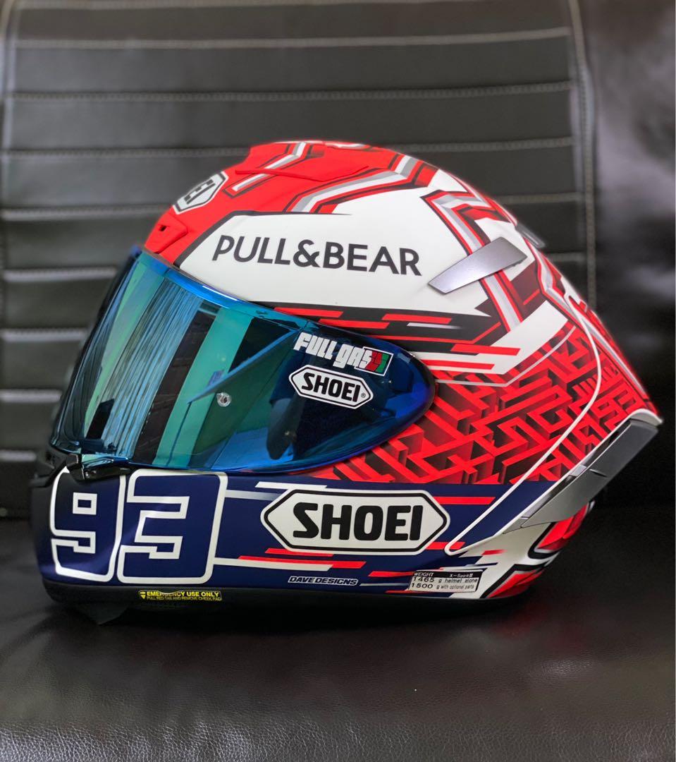 Shoei Helmet X Spirit III Marquez 5 TC 1 Motorbikes on Carousell