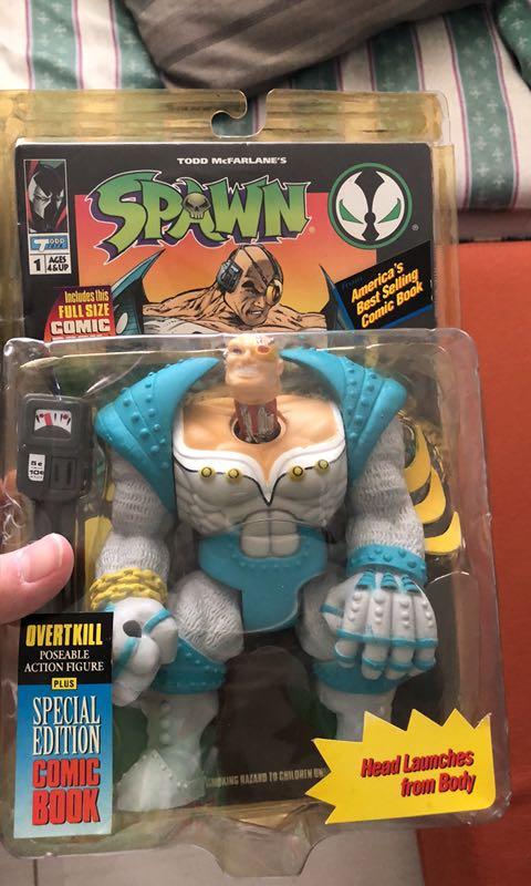 Spawn overtkill poseable action figure plus speial edition comic