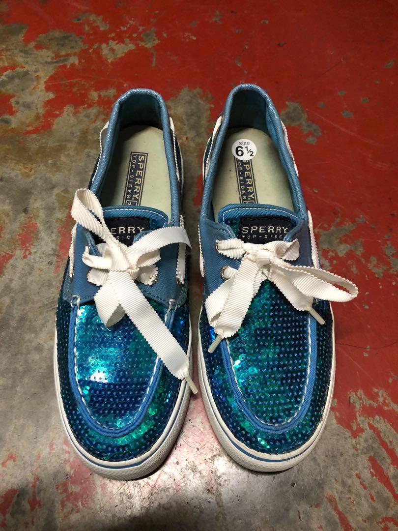 Sperry sequin 2025 boat shoes