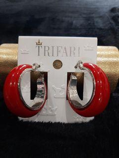 Trifari brand earloop earrings