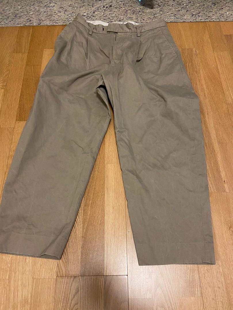 URU Tokyo 2-tuck pants, 男裝, 褲＆半截裙, 沙灘褲- Carousell
