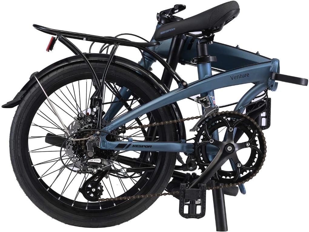 USA KESPOR Venture Folding Bike 16 Speed 20 Inch Wheels Sports