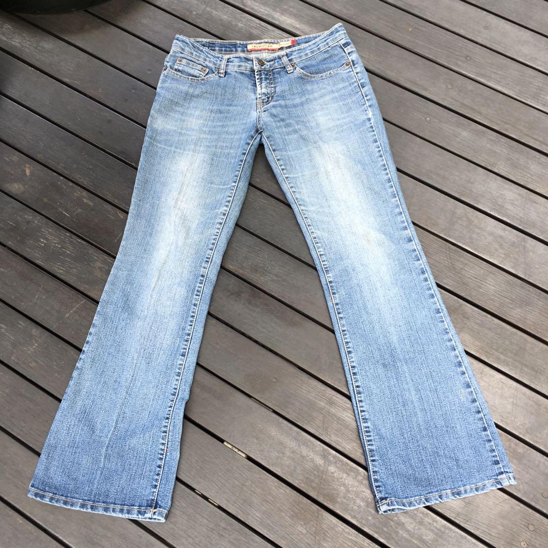 Y2K Vintage New Future Bell Bottom Jeans, Women's Fashion, Bottoms, Other Bottoms on Carousell