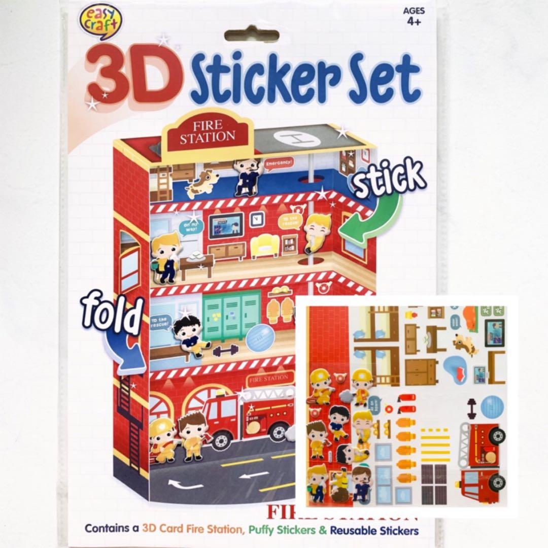 3D Building Sticker Set, Hobbies & Toys, Stationery & Craft, Craft ...