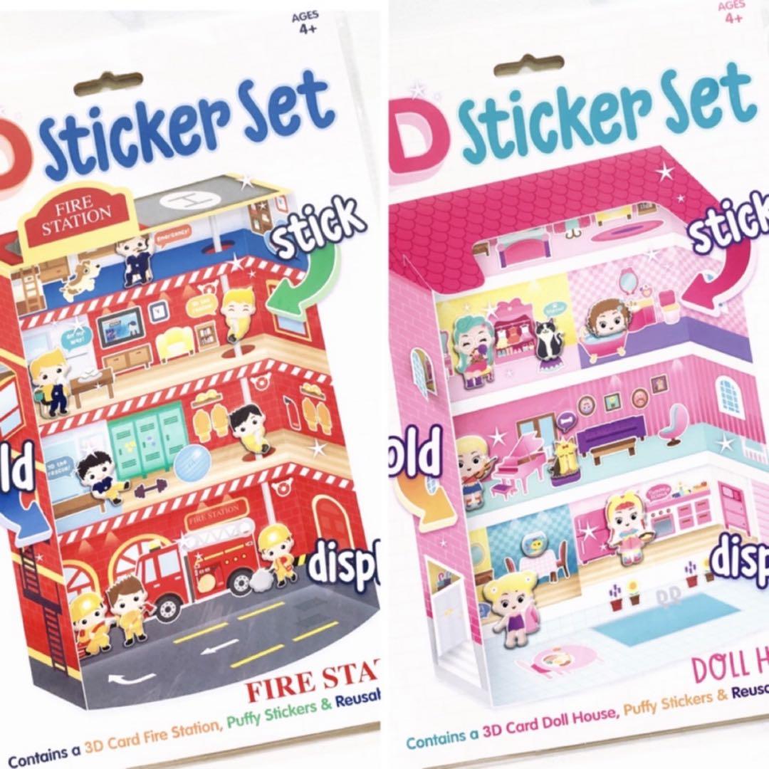 3D Building Sticker Set, Hobbies & Toys, Stationery & Craft, Craft ...