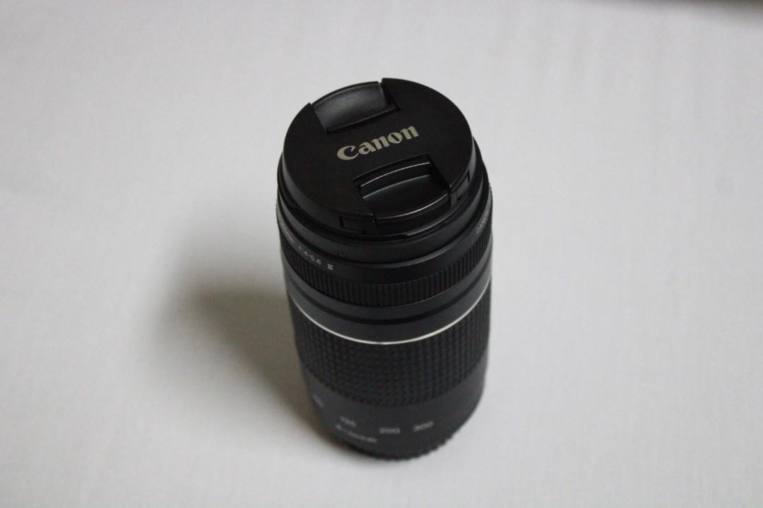 Canon Ef 75 300mm Lens W Two Lens Hoods Photography Lens Kits On Carousell