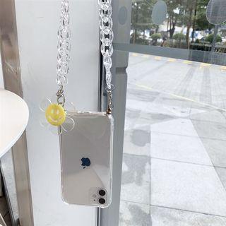 透明太陽花鏈條手機殼 i11