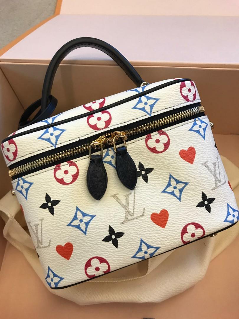 Louis Vuitton Vanity PM Game On White in Coated Canvas with Gold