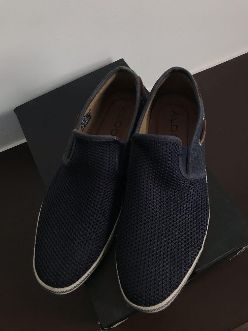 Aldo Carufel Casual Shoes - Slip On Mesh Leather for Men, Men's Fashion ...