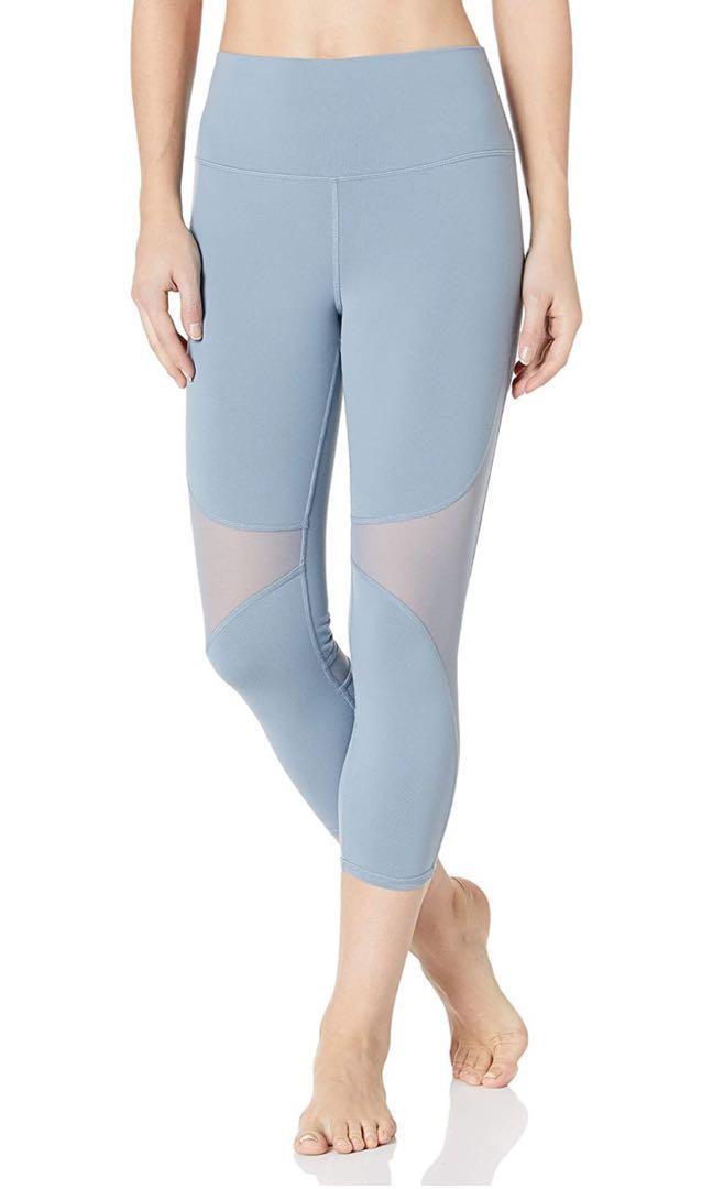 Alo Yoga High Waist Airlift Capri Legging In Blue Haze