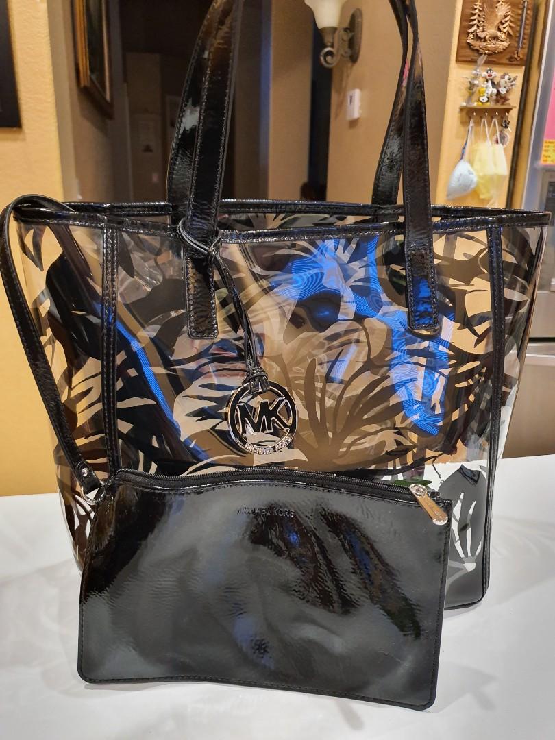Michael kors see through clearance purse