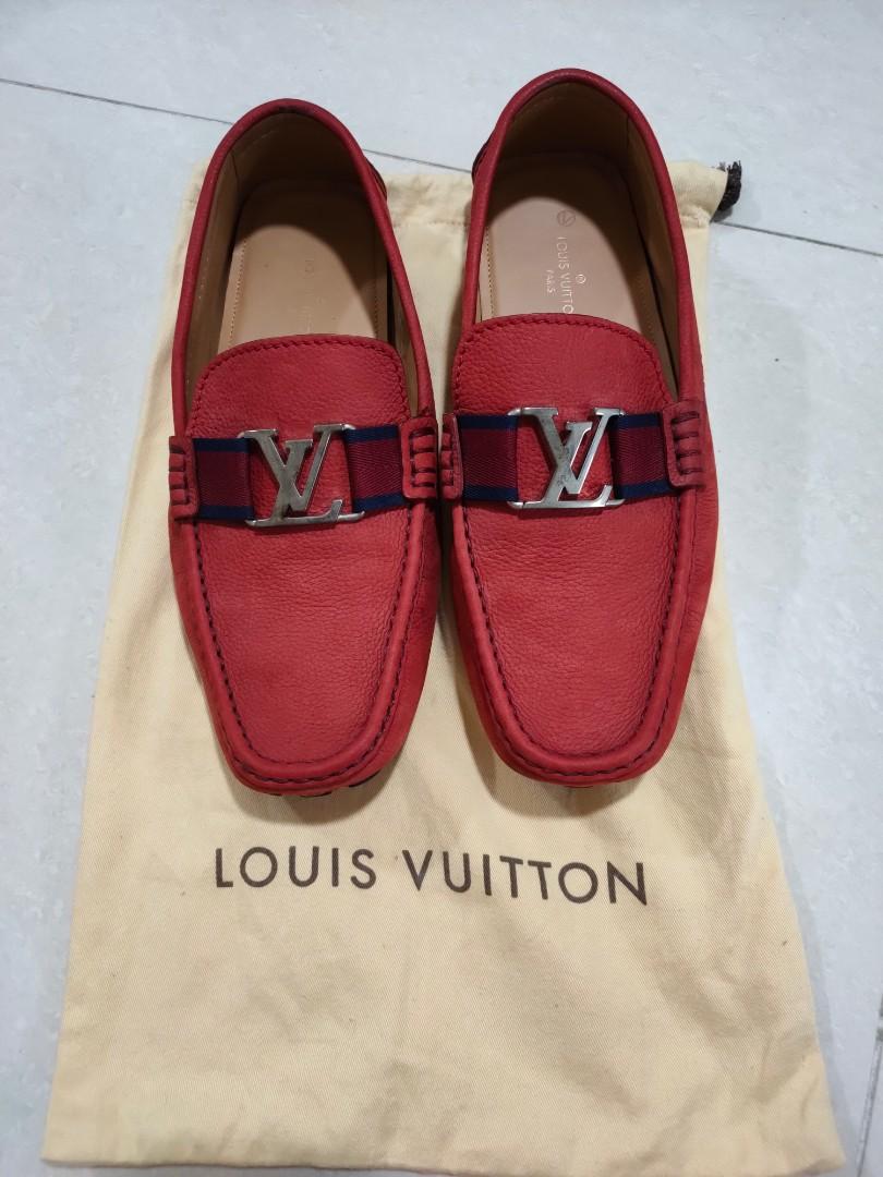 Red louis vuitton mens shoes sale