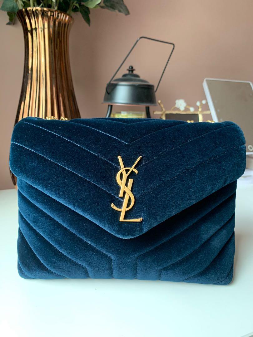 Ysl loulou velvet bag outlet