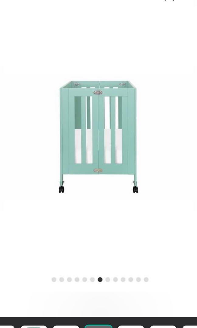 Babyletto Mini Crib in Lagoon, Babies & Kids, Baby Nursery & Kids