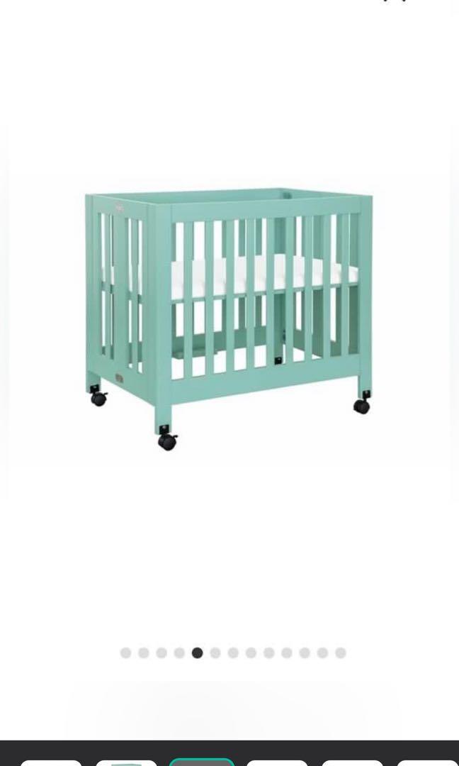 Babyletto Mini Crib in Lagoon, Babies & Kids, Baby Nursery & Kids
