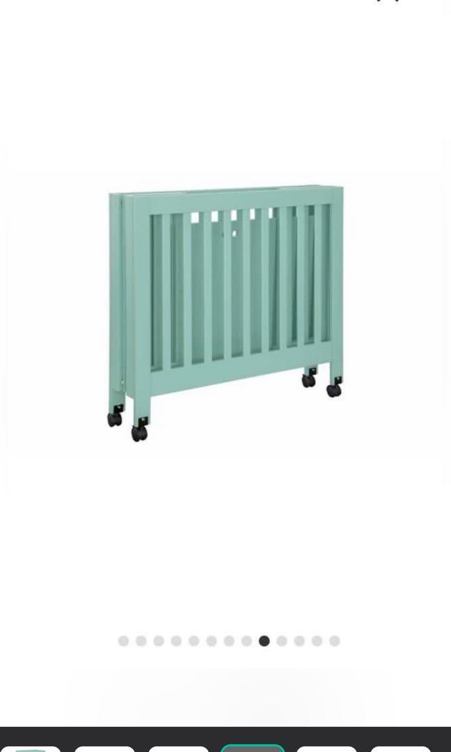Babyletto Mini Crib in Lagoon, Babies & Kids, Baby Nursery & Kids