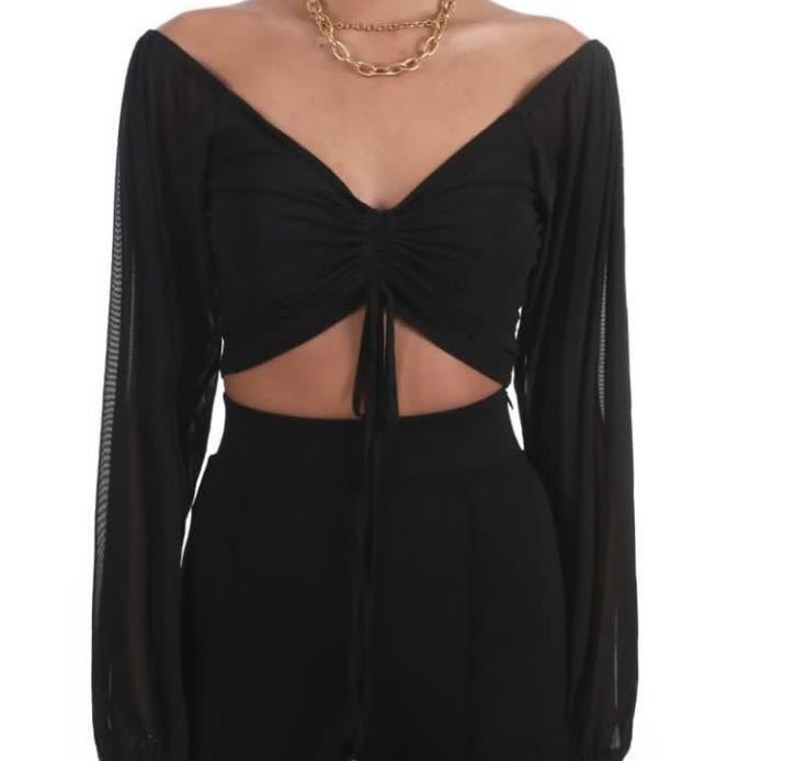 Badblood Korea Black Top, Women's Fashion, Tops, Other Tops on Carousell